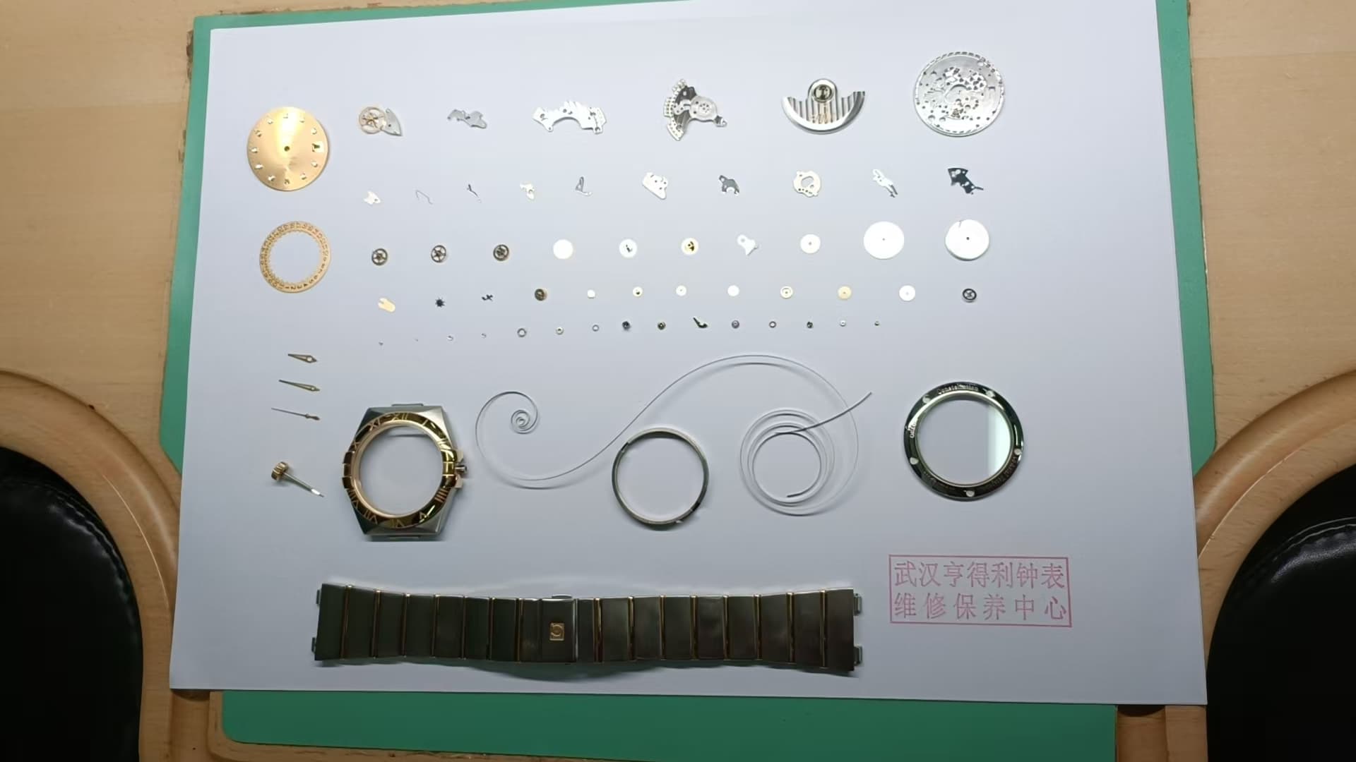 2026.5.19 修表日记:武汉江夏区顾客欧米茄星座2500机芯除胶修复自动轮检修保养